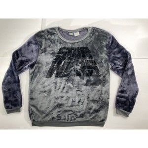 Star Wars Women's Gray Pullover Long Sleeve Crew Neck Soft Fleece Size L (11-13)